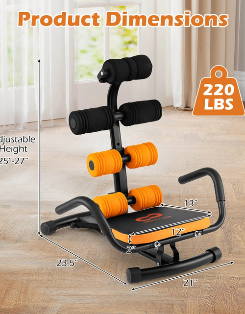 Load image into Gallery viewer, Core Ab Trainer Bench Abdominal Stomach Exerciser Workout Gym Fitness Machine
