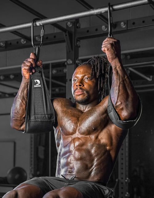 Load image into Gallery viewer, Hanging Ab Straps for Pull up Bar &amp; Abdominal Muscle Building, Rip Resistant and Padded Arm Support for Ab Workout, Ab Sling Straps for Knee and Leg Raises, Pull up Straps for Men and Women
