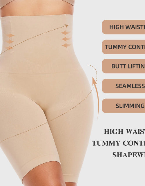 Load image into Gallery viewer, 2 Packs De Shorts Moldeadores De Control De Abdomen Faja Moldeadora Para Mujer De Cintura Alta Adelgazante De Muslos
