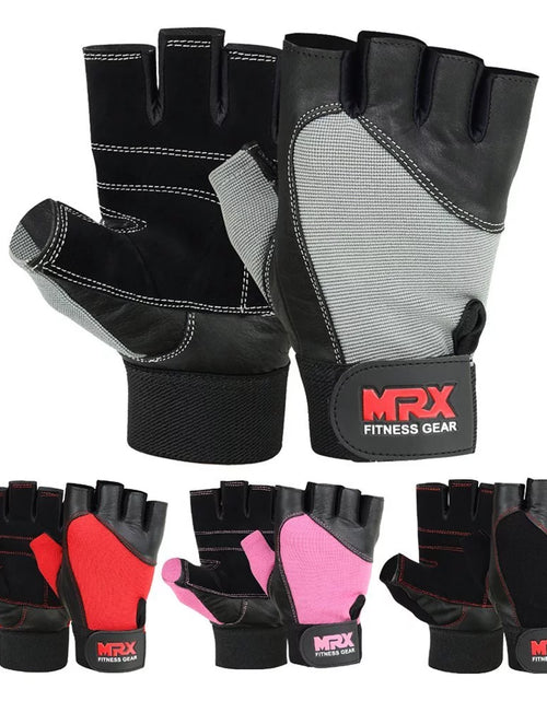 Load image into Gallery viewer, Weight Lifting Gloves Gym Training Bodybuilding Fitness Glove Workout Men &amp; Women Grey S
