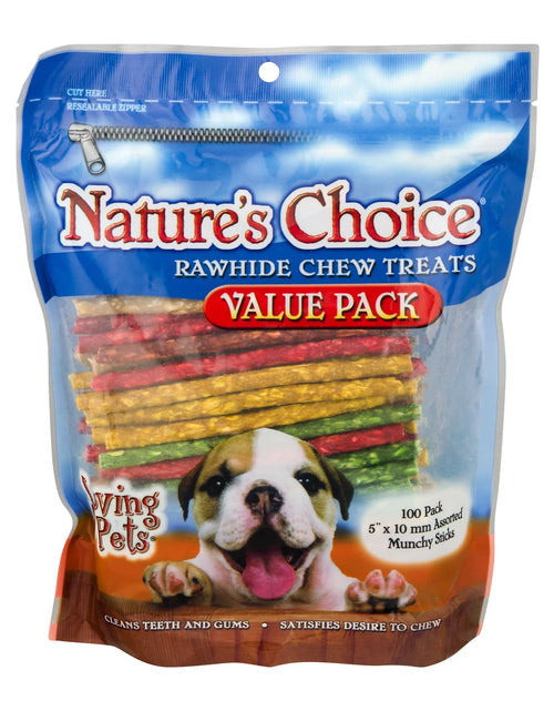 Load image into Gallery viewer, Loving Pets  Rawhide Chew Treats for Dogs, 100.0 PACK
