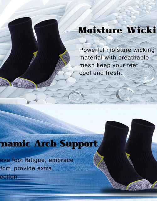 Load image into Gallery viewer, Copper Infused Athletic Ankle Quarter Socks for Mens and Womens 4/5 Pairs
