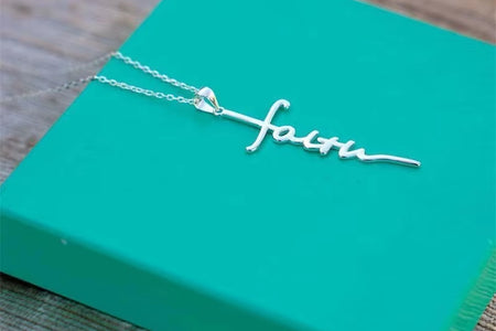 Stainless Steel Custom Cross Name Necklace Chain Letter Choker Necklace for Women Fashion Jewelry Gift