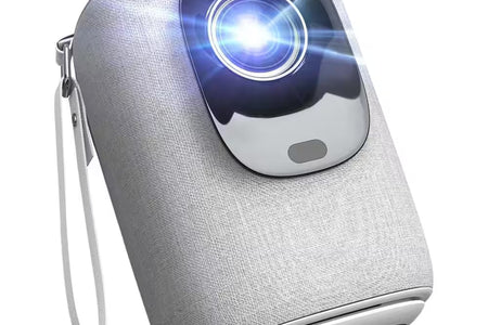 1920 X 1080 Full HD Wifi Bluetooth Mini Portable Projector with 9000-Lumens Handheld & Compatible HDMI USB, Audio Port