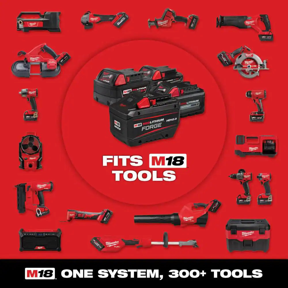M18 FUEL 18-Volt Lithium Ion Brushless Cordless 1/4 In. Hex Impact Driver with (2) M18 5.0Ah Batteries