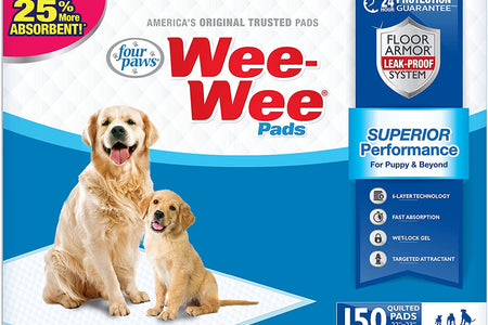 Wee-Wee Superior Performance Pee Pads for Dogs - Dog & Puppy Pads for Potty Training - Dog Housebreaking & Puppy Supplies - 22" X 23" (200 Count)