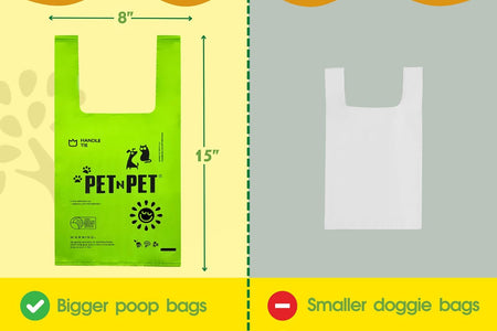 Poop Bags Unscented | Dog Poop Bags with Tie Handles | USDA Certified 38% Biobased Dog Waste Bags | Cat Poop Bags | Durable Dog Bags for Poop | Easy Dispensing 200 Counts Poop Bags for Dogs