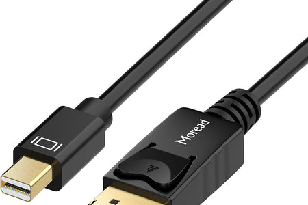 Mini Displayport to Displayport Cable, 6 Feet, Gold-Plated Displayport to Mini Displayport (4K@60Hz, 2K@144Hz) Mini DP to DP Display Cable - Black