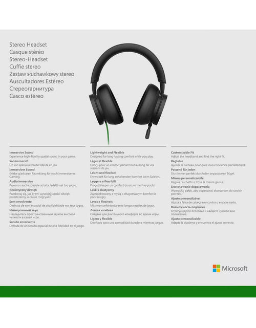 Load image into Gallery viewer, Xbox Wired Gaming Stereo Headset for Xbox Series X|S/Xbox One: Foam Cushions, 3.5Mm Jack
