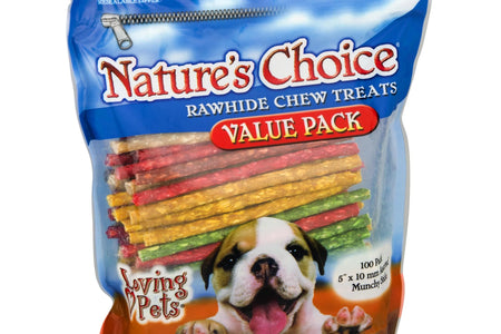 Loving Pets  Rawhide Chew Treats for Dogs, 100.0 PACK