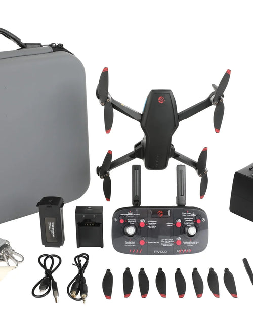 Load image into Gallery viewer, FPV Duo Racing Drone with Goggles and GPS, Black
