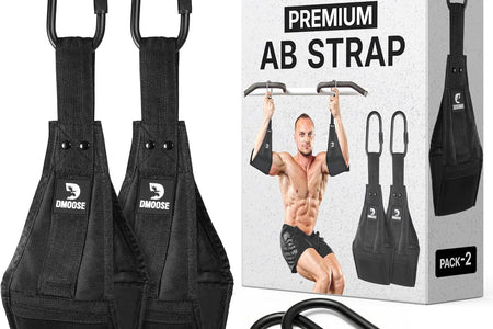 Hanging Ab Straps for Pull up Bar & Abdominal Muscle Building, Rip Resistant and Padded Arm Support for Ab Workout, Ab Sling Straps for Knee and Leg Raises, Pull up Straps for Men and Women