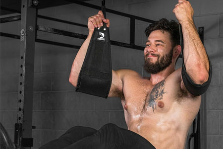 Hanging Ab Straps for Pull up Bar & Abdominal Muscle Building, Rip Resistant and Padded Arm Support for Ab Workout, Ab Sling Straps for Knee and Leg Raises, Pull up Straps for Men and Women